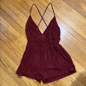 Maroon Romper